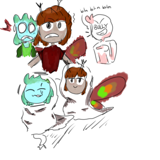Aquamarine and Moth-u