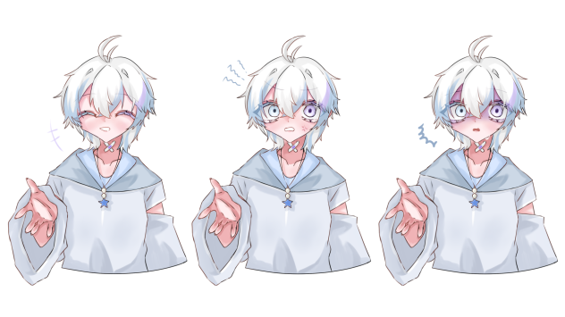 るぅ。の立ち絵 表情差分