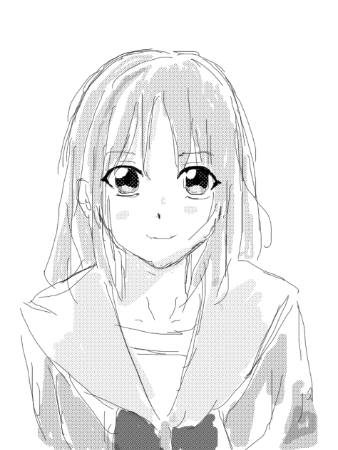 スクリーントーン試し描き