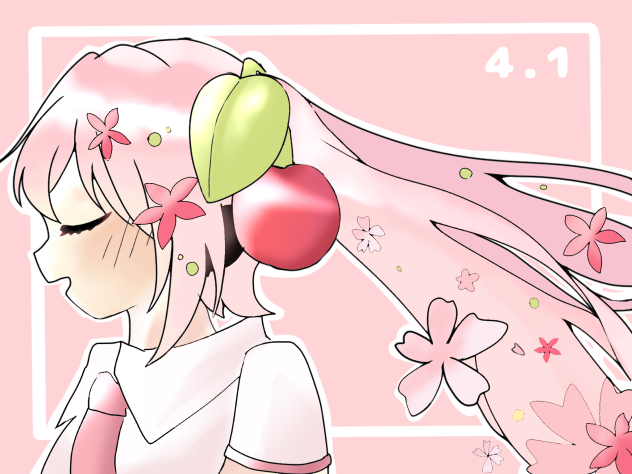 桜ミクちゃん塗りました！