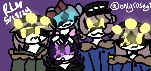 the iconic five 🩵💜💛