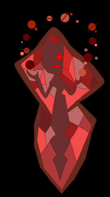 Red diamond mural 2 Steven universe au