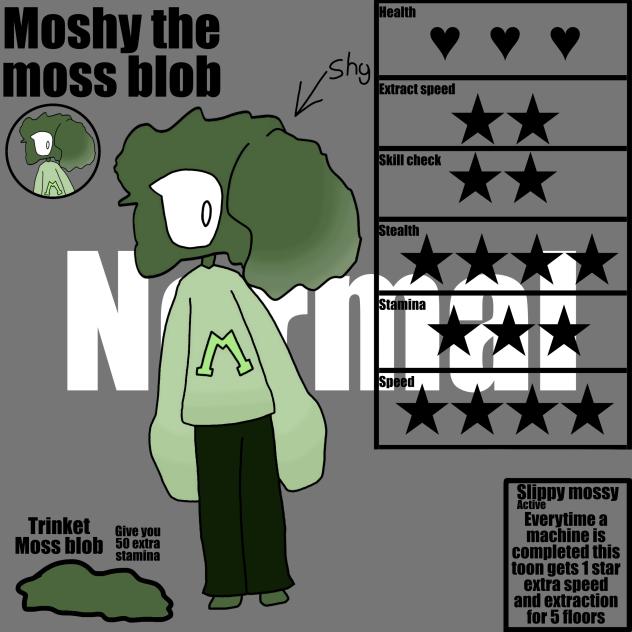 Moshy the moss blob