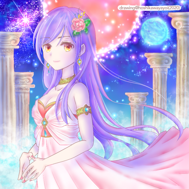 星川ヤヨイ様の線画お借りしました☆