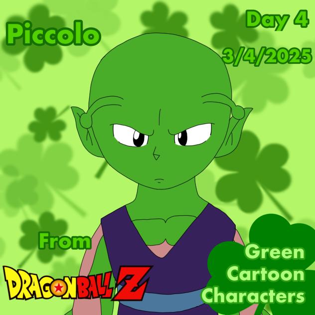 Green Cartoon Characters Day 4 Piccolo