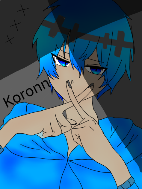フリー画像を借りてころん君描いてみた