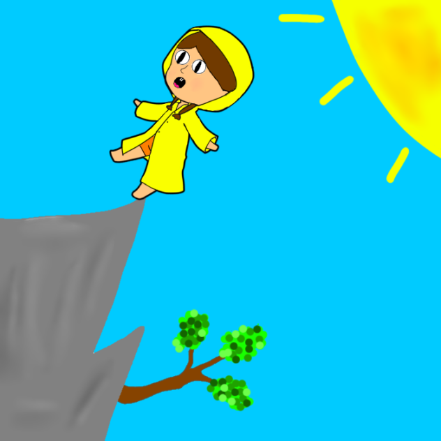 the cliff fall