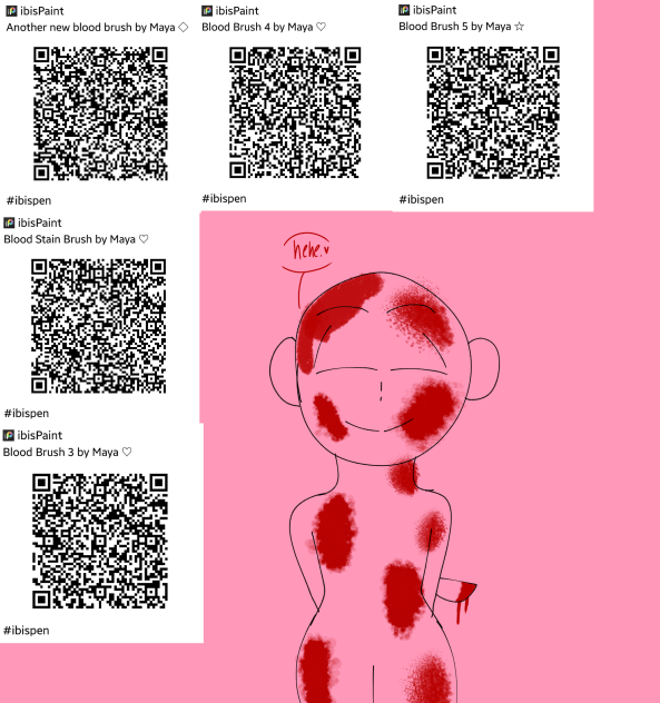 𝓑𝓵𝓸𝓸𝓭 𝓑𝓻𝓾𝓼𝓱 𝓢𝓮𝓽 𝓫𝔂 𝓜𝓪𝔂𝓪 ibisPaint
