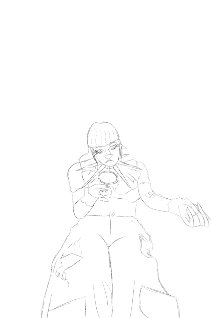 sketch of Jazmin Bean fanart #2