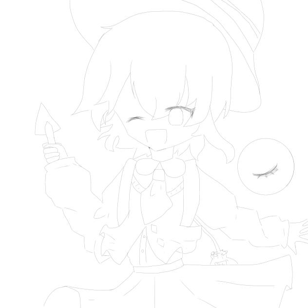 桜こいし　線画！