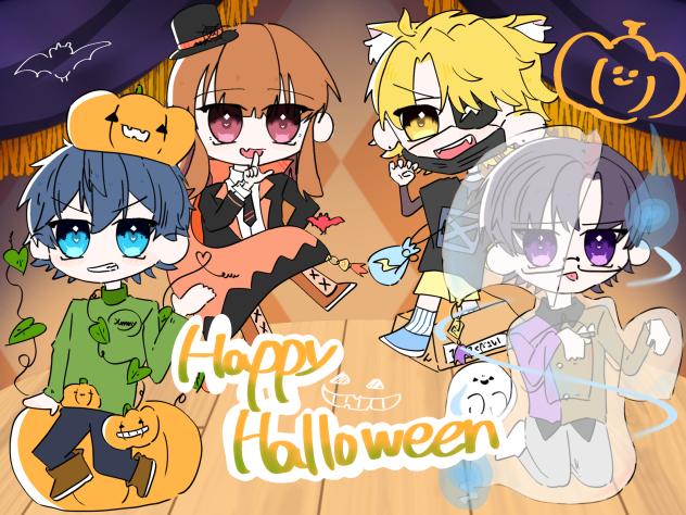 4人組のハロウィーン