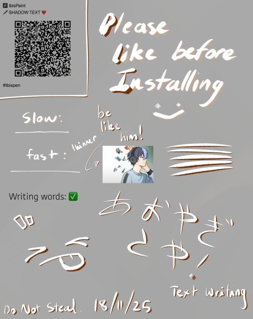 ⭐️ SHADOW TEXT BRUSH 🖊️