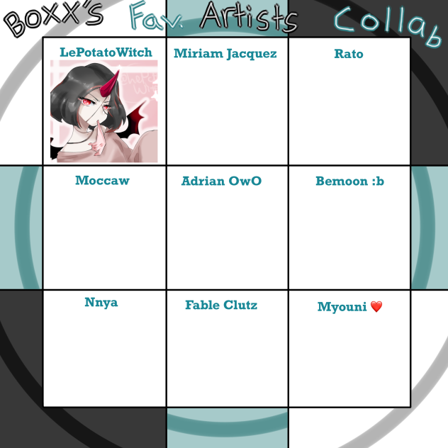 Box’s fav artists ;3