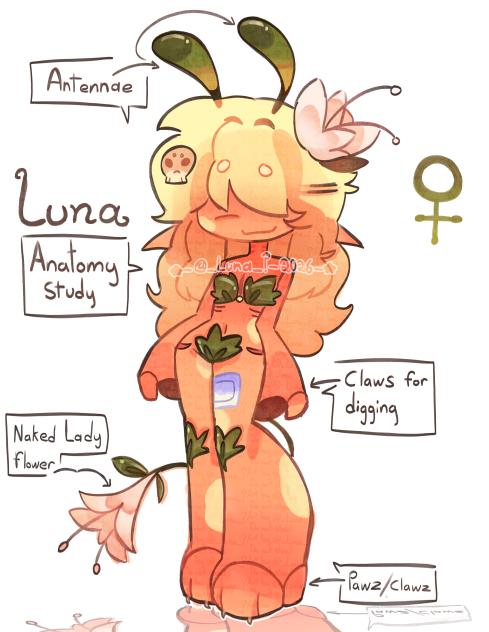 🌸🌿 - Flower Luna Anatomy - 🌿🌸