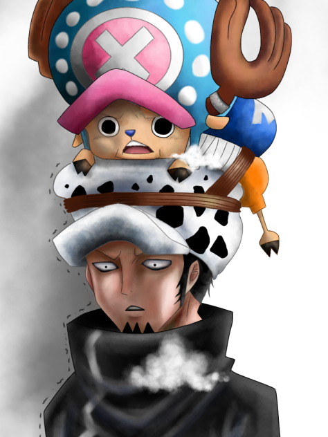 ONE PIECE 扉絵アートボード　ロー　チョッパー ONE PIECE』扉絵アートボード ロー（100巻・1014
