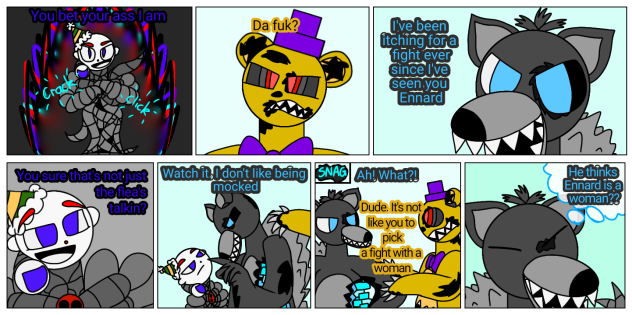 N-o (aftermath)p4. FNaF fan made comic