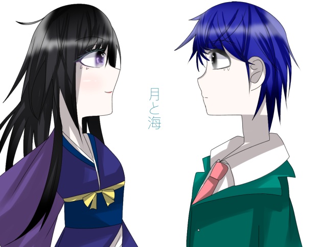 月と海　　ファンアート