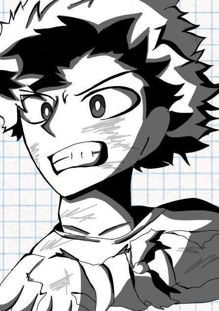 ヒロアカ模写
