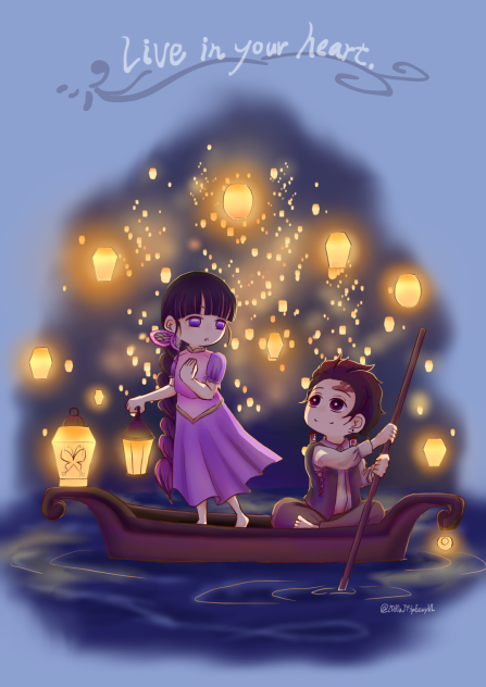 炭カナとランタン