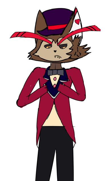 husk in Caine's suit