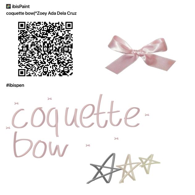 Coquette bow brush thingy