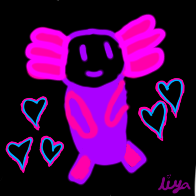bean the axolotl - ibisPaint