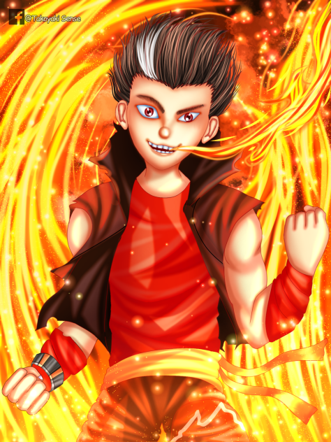 Boboiboy Blaze semi realism