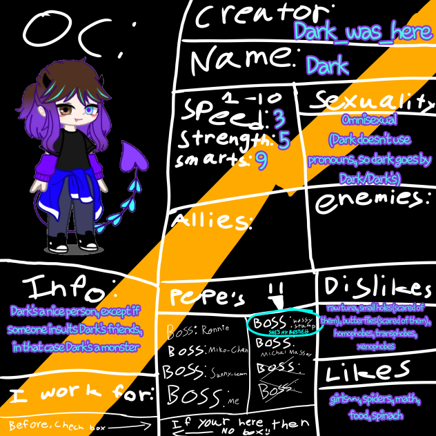 Sheet for Creator Wars