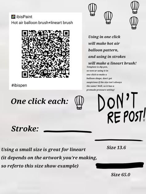 Hot air balloon brush+lineart brush