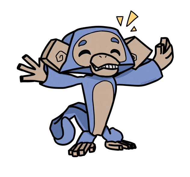 Animal Jam Monkey Sticker - Redbubble