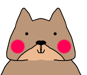 アイビスで3回目のくまを描きました！そして、鼻とあご周りの色を変えました！