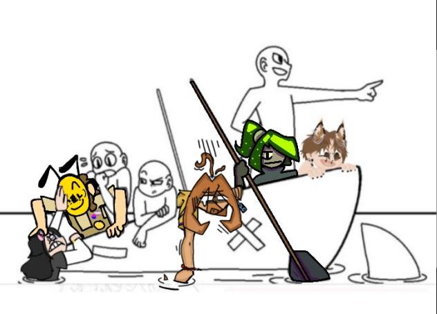 pose Collab  (boat)