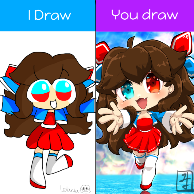 I draw you draw with Leticia