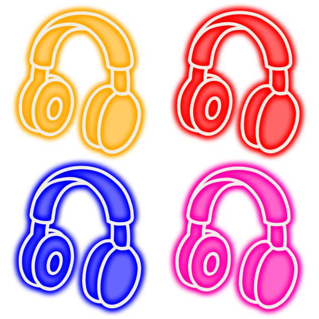 neon headphone 2