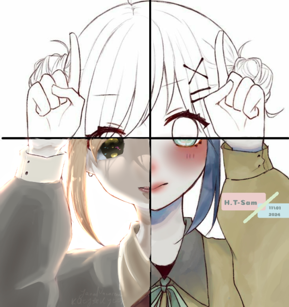 Collab painting  Рисунок коллаб