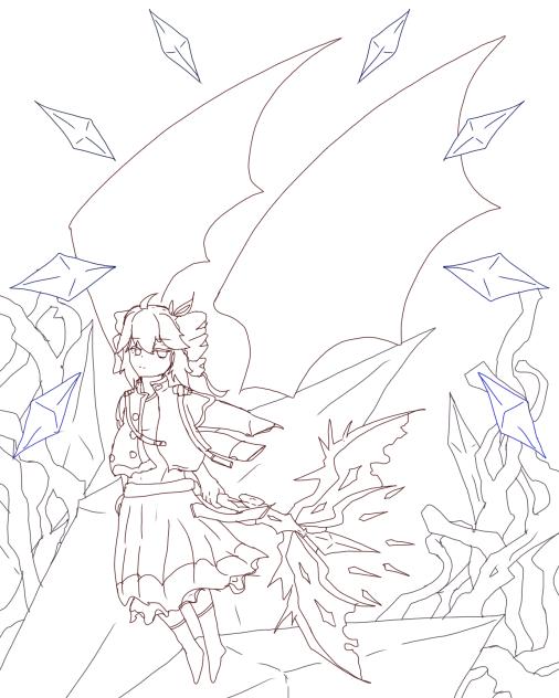 線画出来た！重音テト