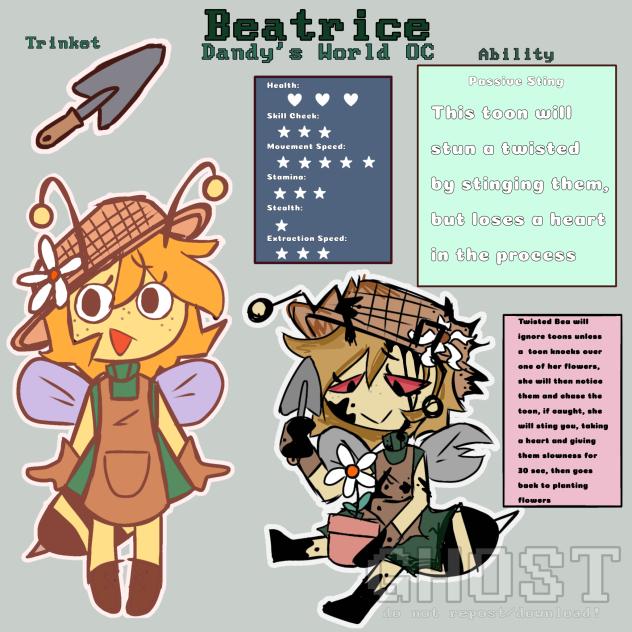 Beatrice!! 🐝 - (Dandy's World OC)