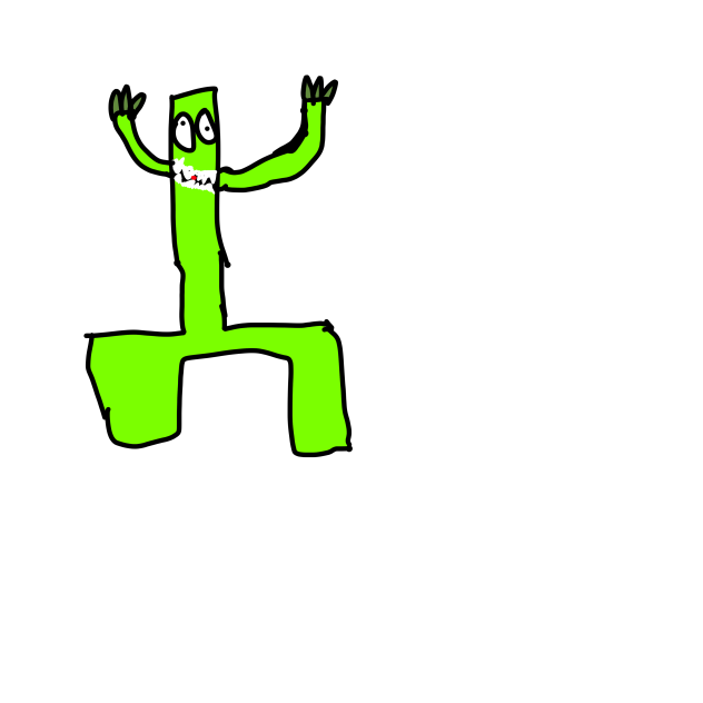 Green rainbow friend