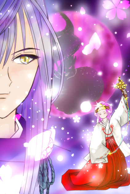 赤木の巫女と月を食べた龍