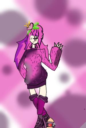 a pink among us girl