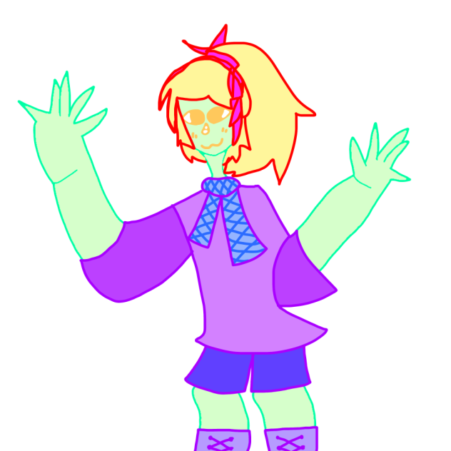 Outfit practice, kinda bad.