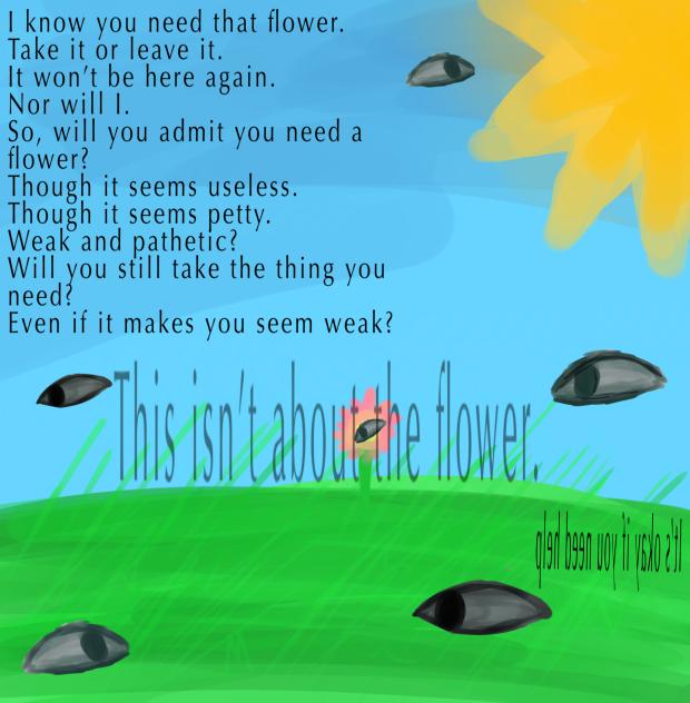 Will you take the flower