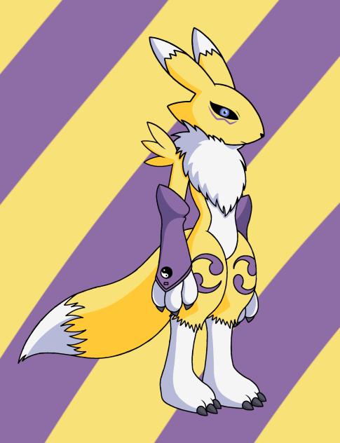 renamon (digimon fanart)