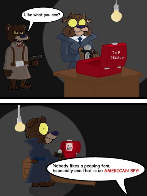 Caught red handed