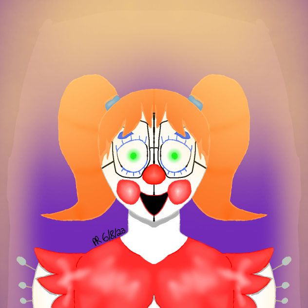 Circus Baby but Elizabeth is possessing