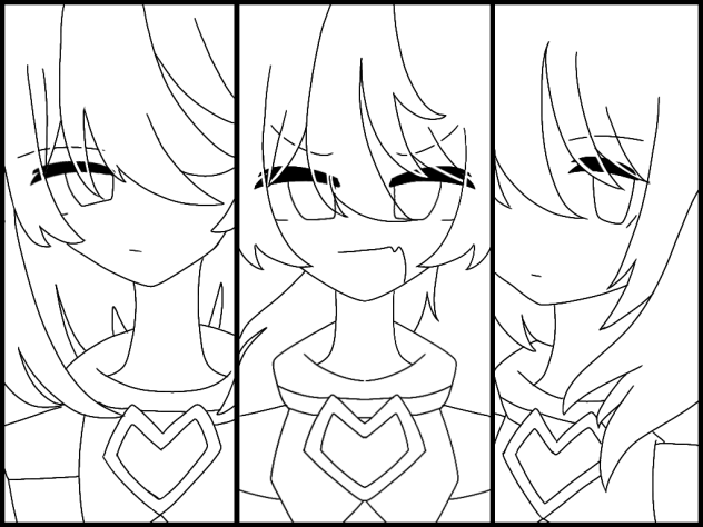 Magical girl meme【線画】