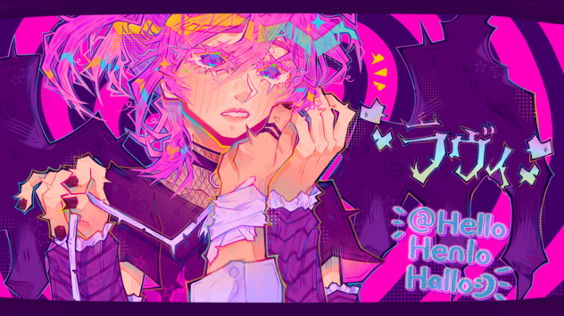 lavie illust redraw in my style! xD 🩷💛🩵