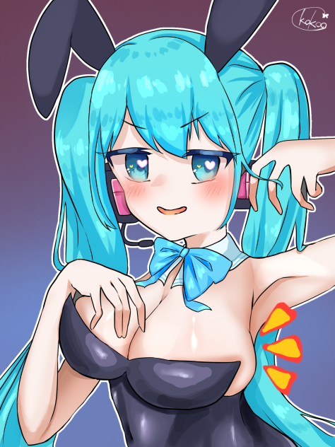 巨○になって自信満々のミクちゃん
