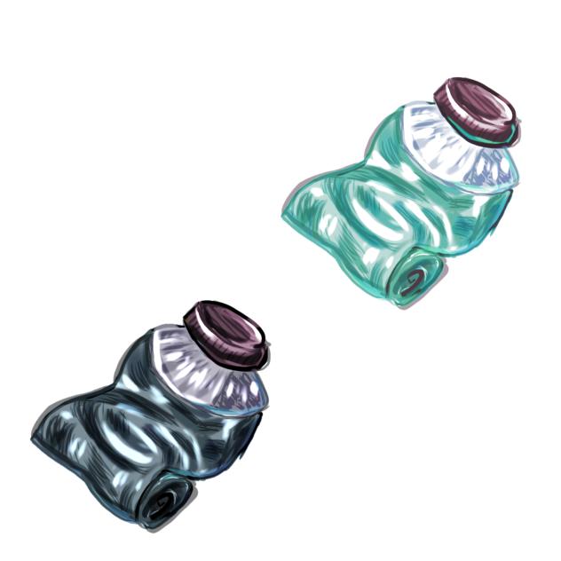squeezed paint tubes