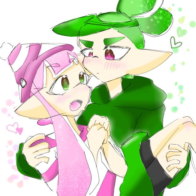 ヤナギ君とサクラちゃん お姫様抱っこ